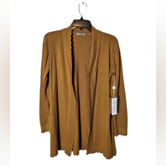 Revolution Stitch Fix Women's Mustard Cardigan Sweater Size Small Petite NWT - Picture 1 of 8